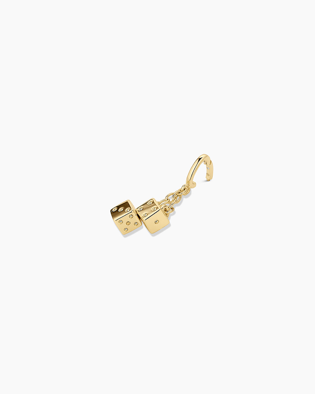 Dice Parker Charm || option::18k Gold Plated 