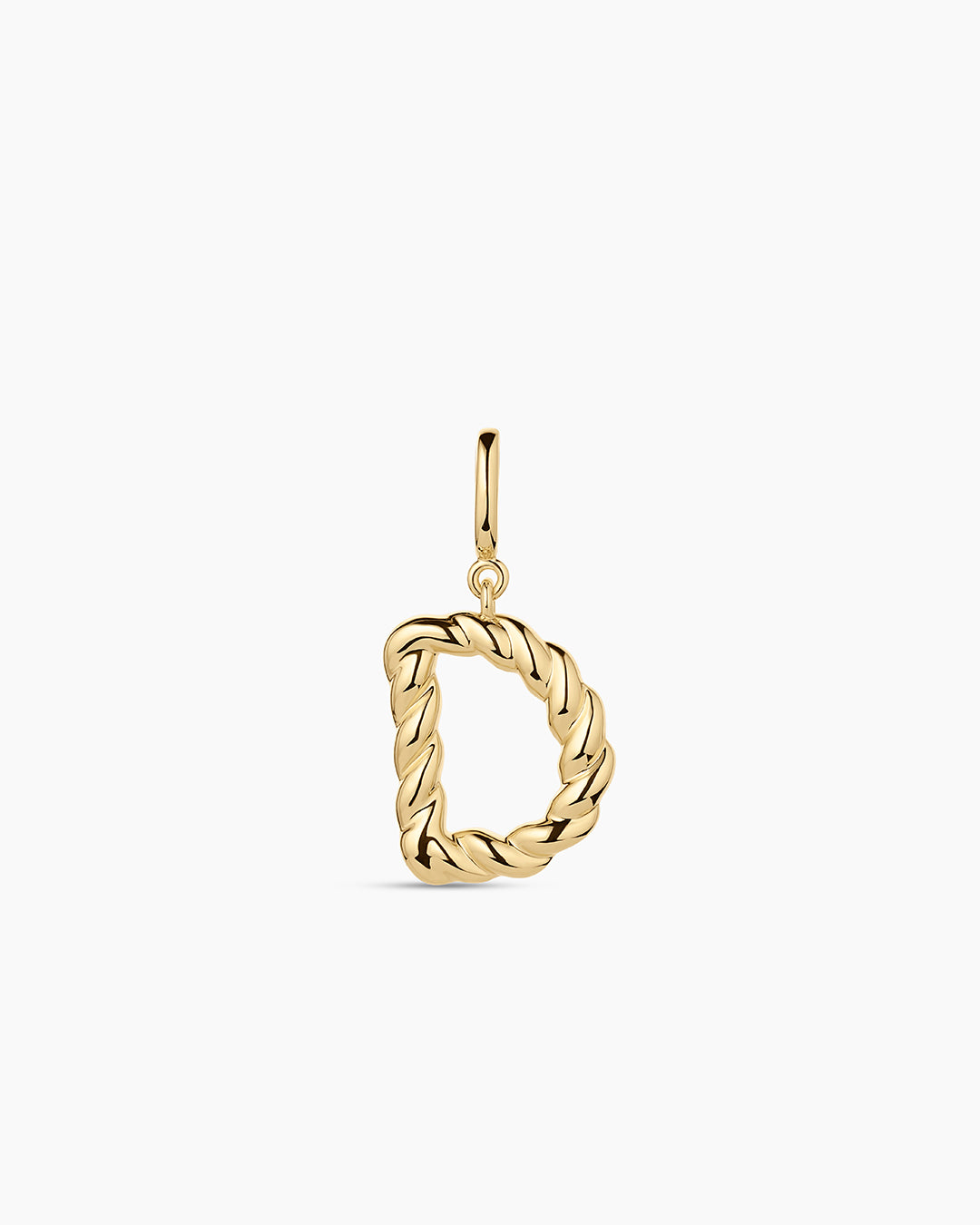 Crew Alphabet Statement Charm || option::18k Gold Plated, D