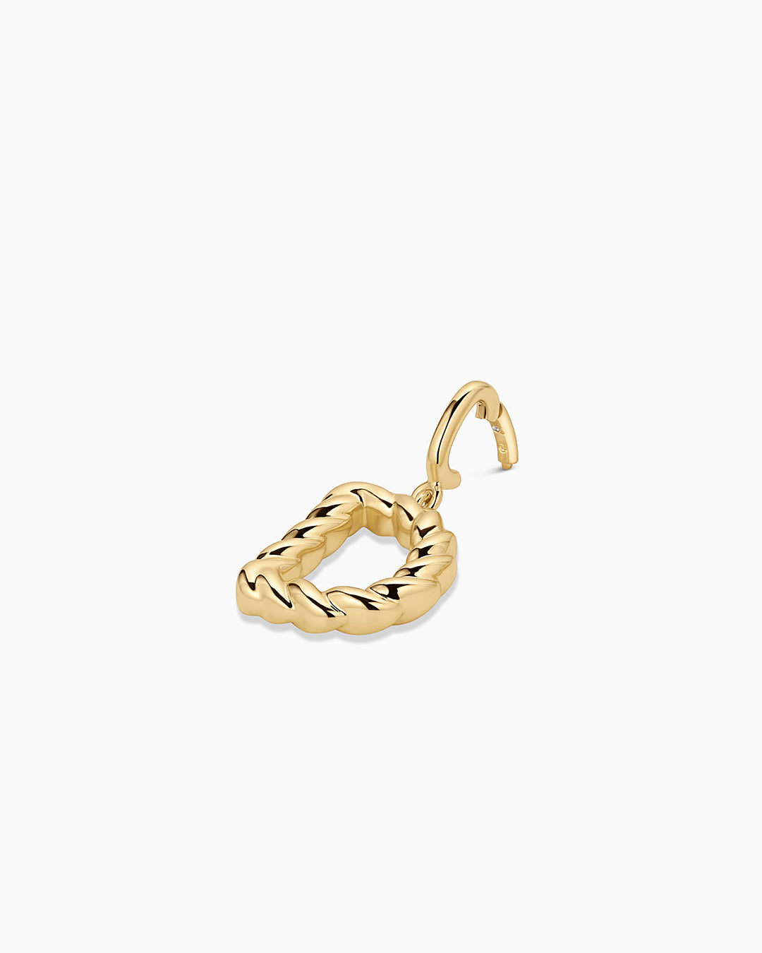 Crew Alphabet Statement Charm || option::18k Gold Plated, D