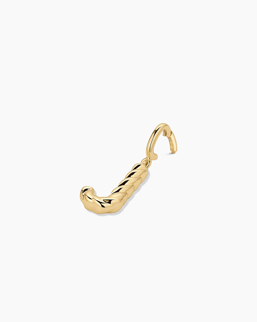 Crew Alphabet Statement Charm || option::18k Gold Plated, J