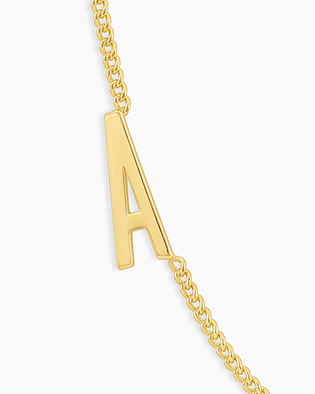 14k Yellow Gold-Filled Letter M Charm Pendant Necklace, 18