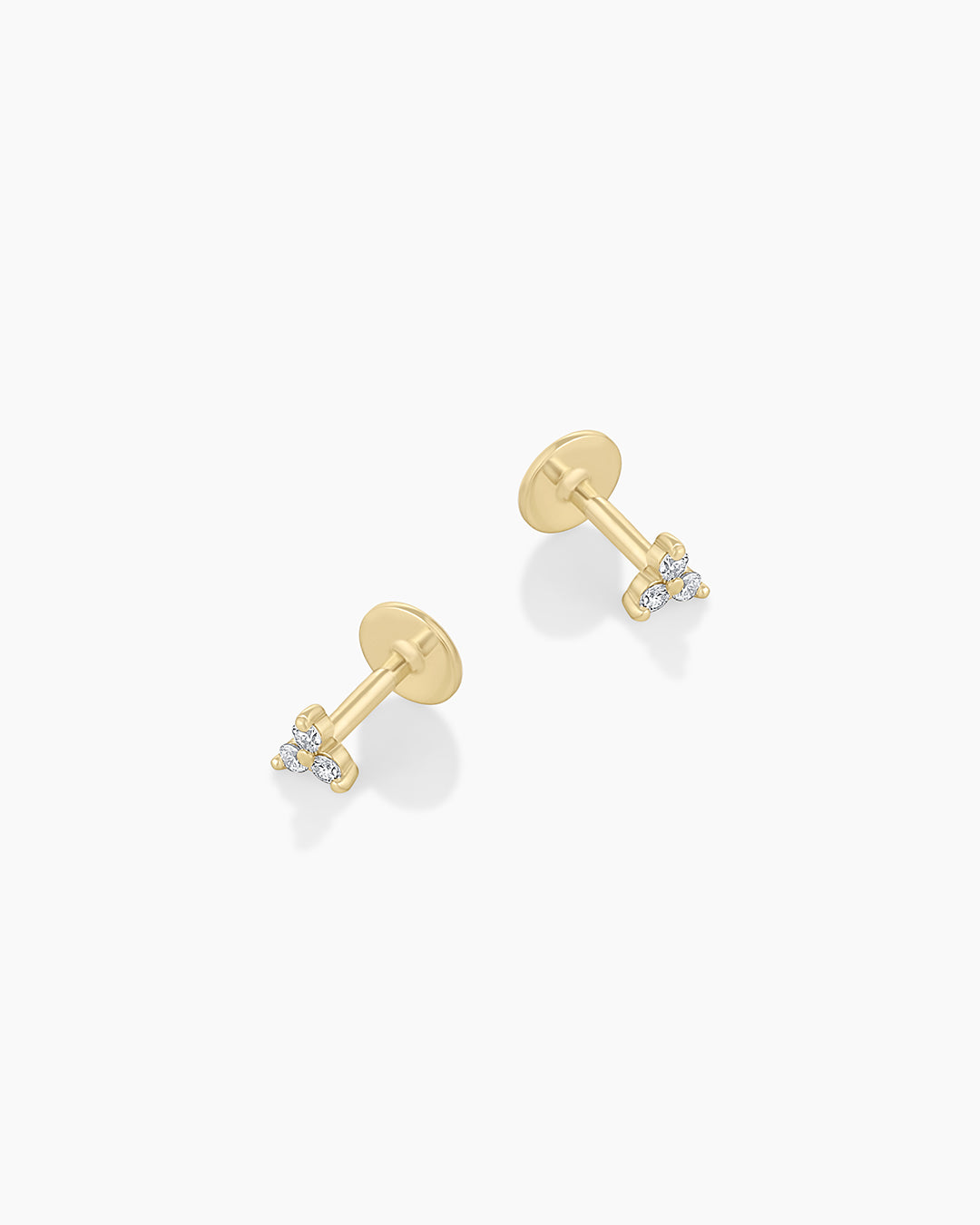 Diamond Bali Flat Back Studs