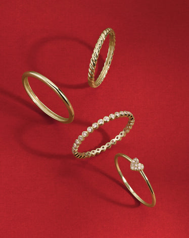 14k gold fine rings