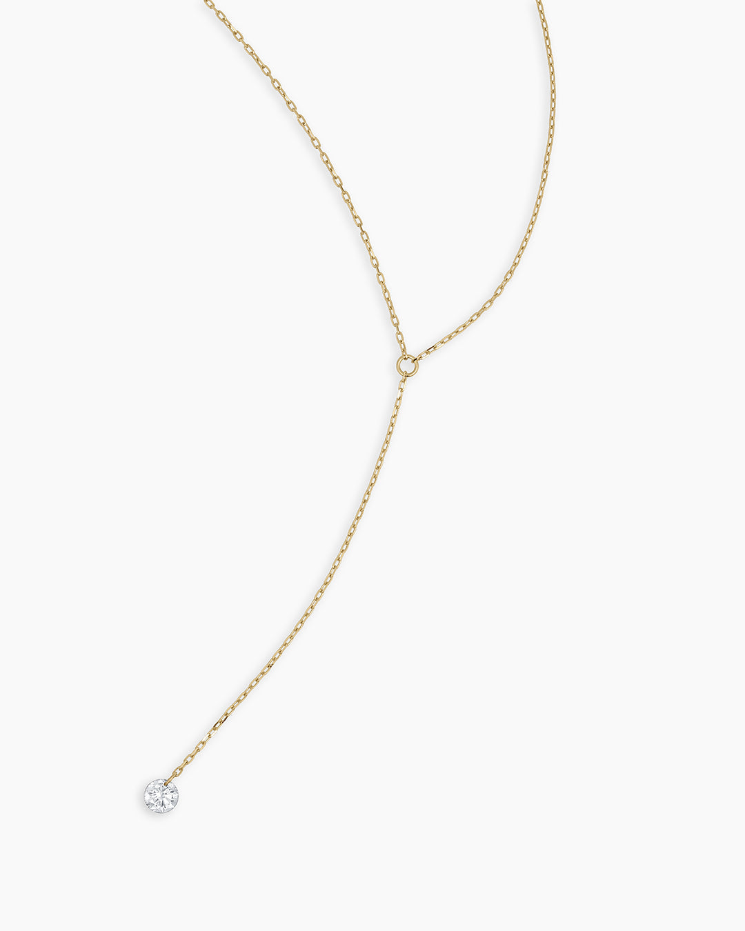 Diamond Lariat Necklace 1/3 ct tw Round-cut 10K White Gold - Walmart.com