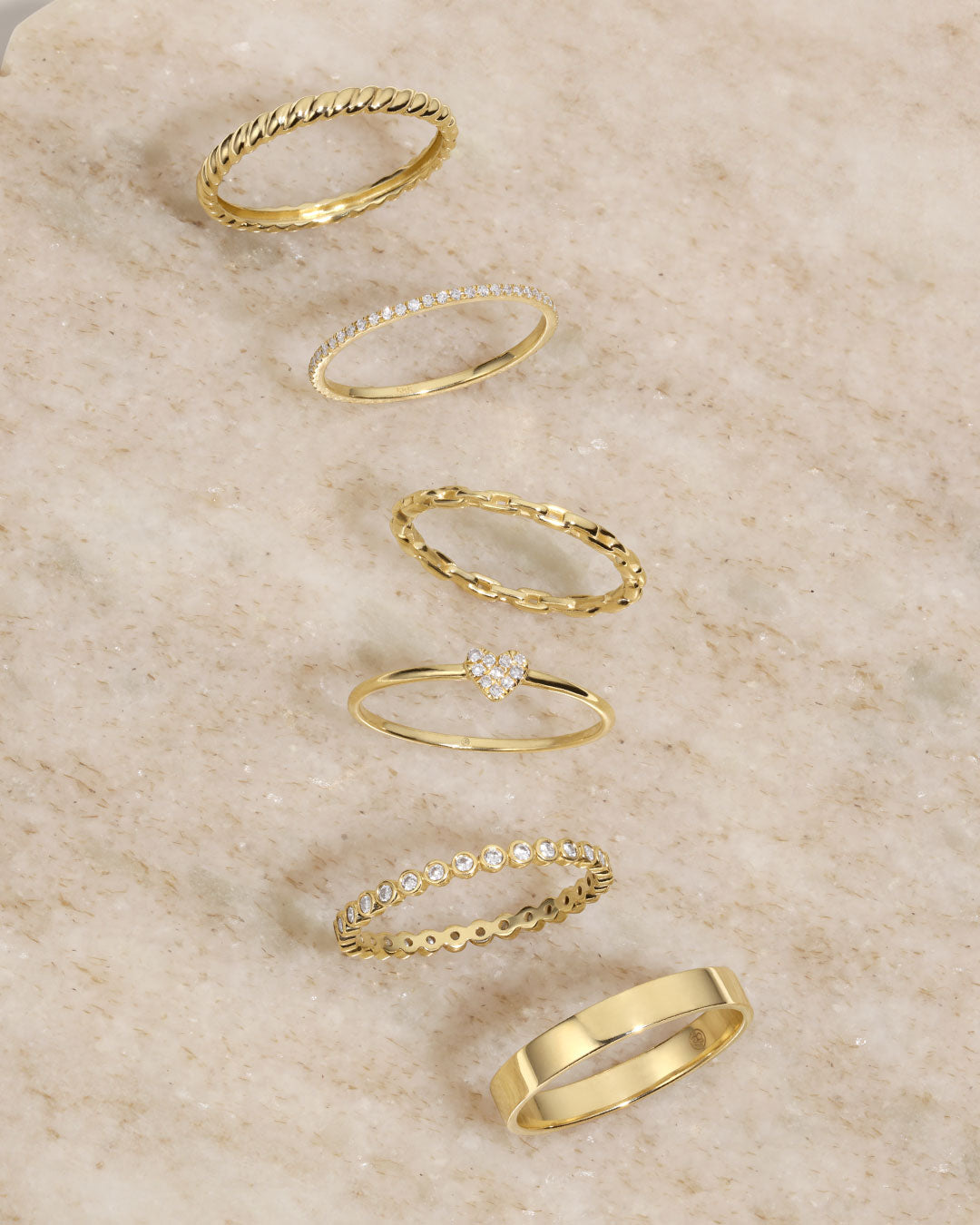 14k solid gold rings