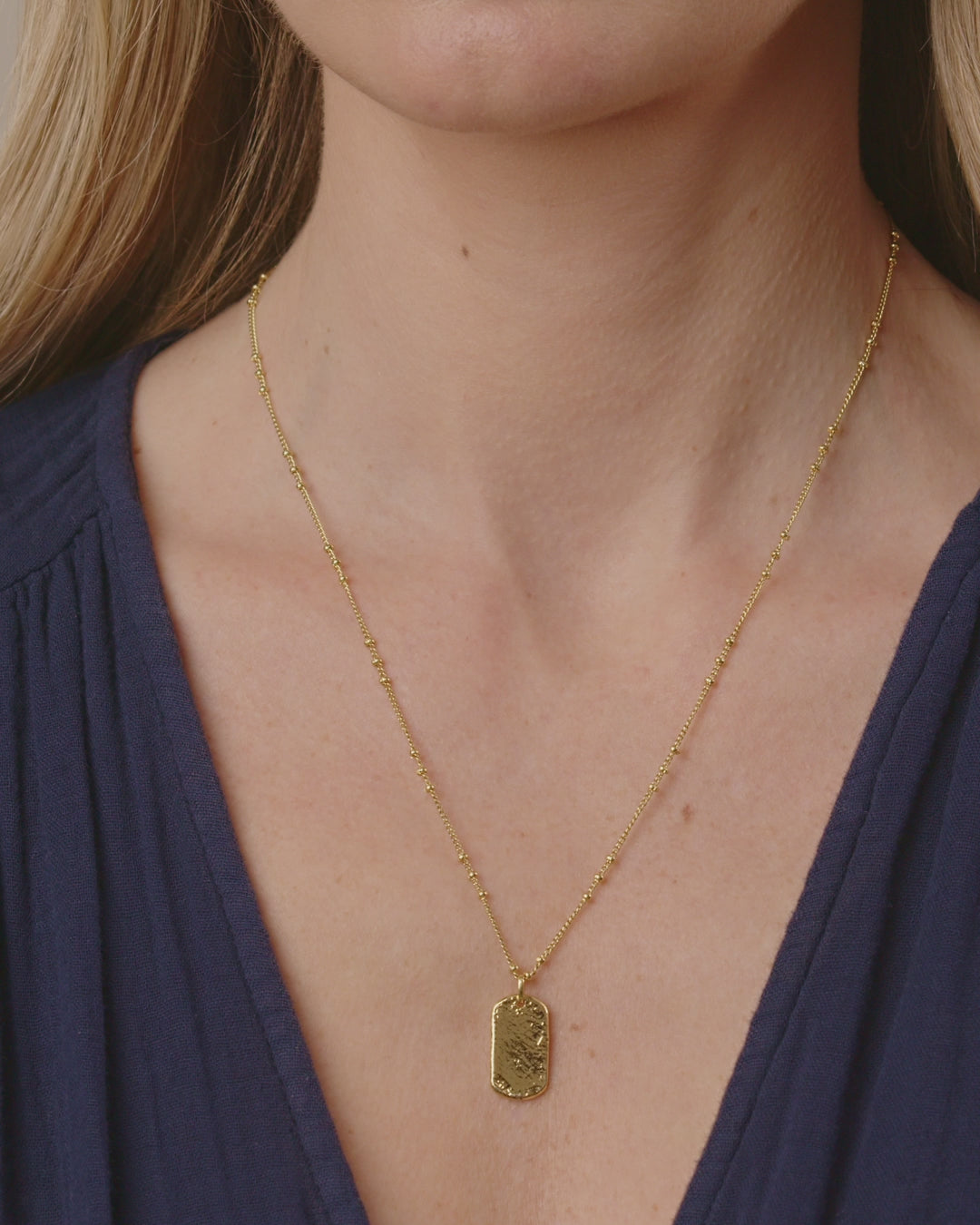 Bespoke Dog Tag Necklace in Gold Plated, Women's by Gorjana