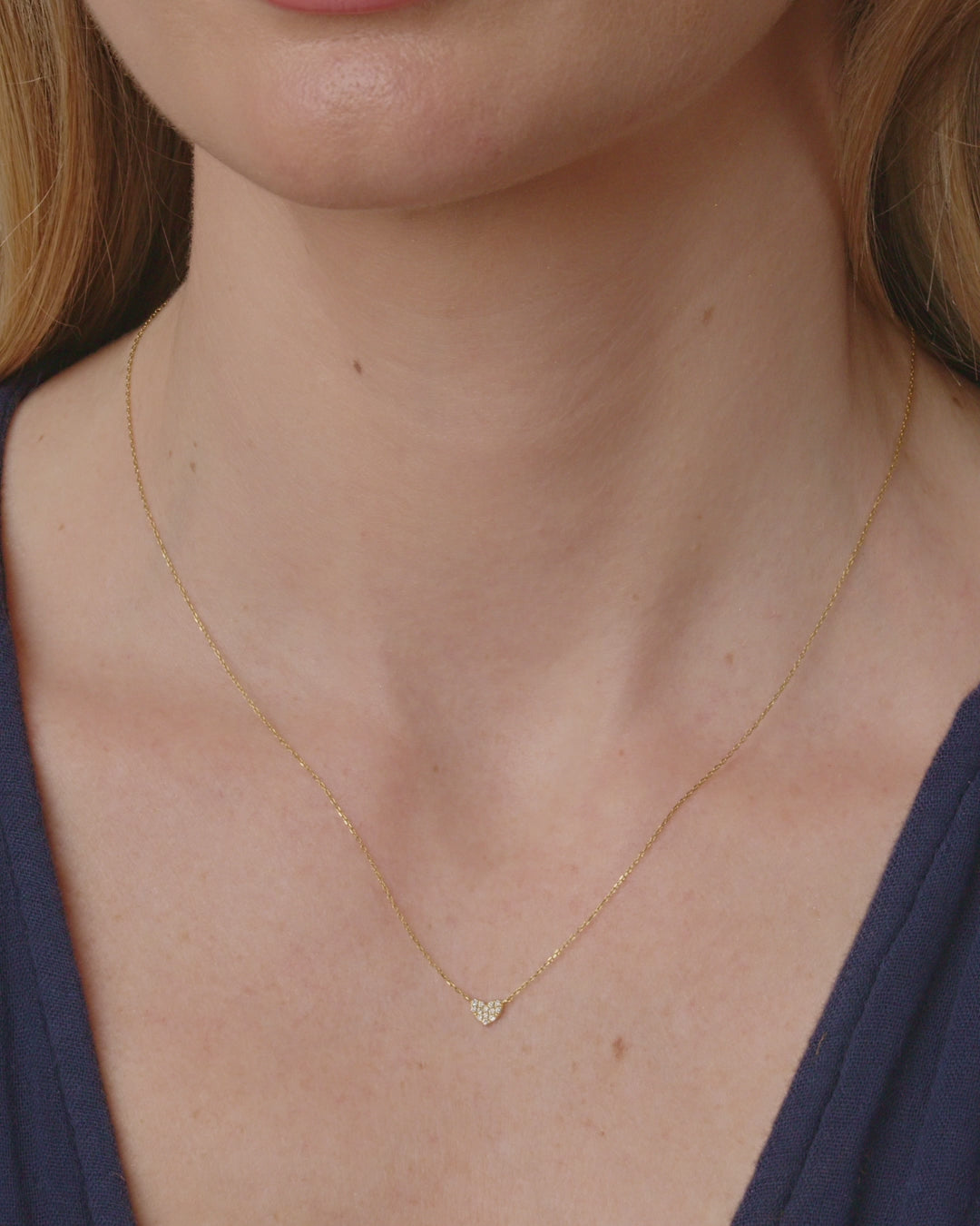 Gorjana Heart Necklace - good 14k