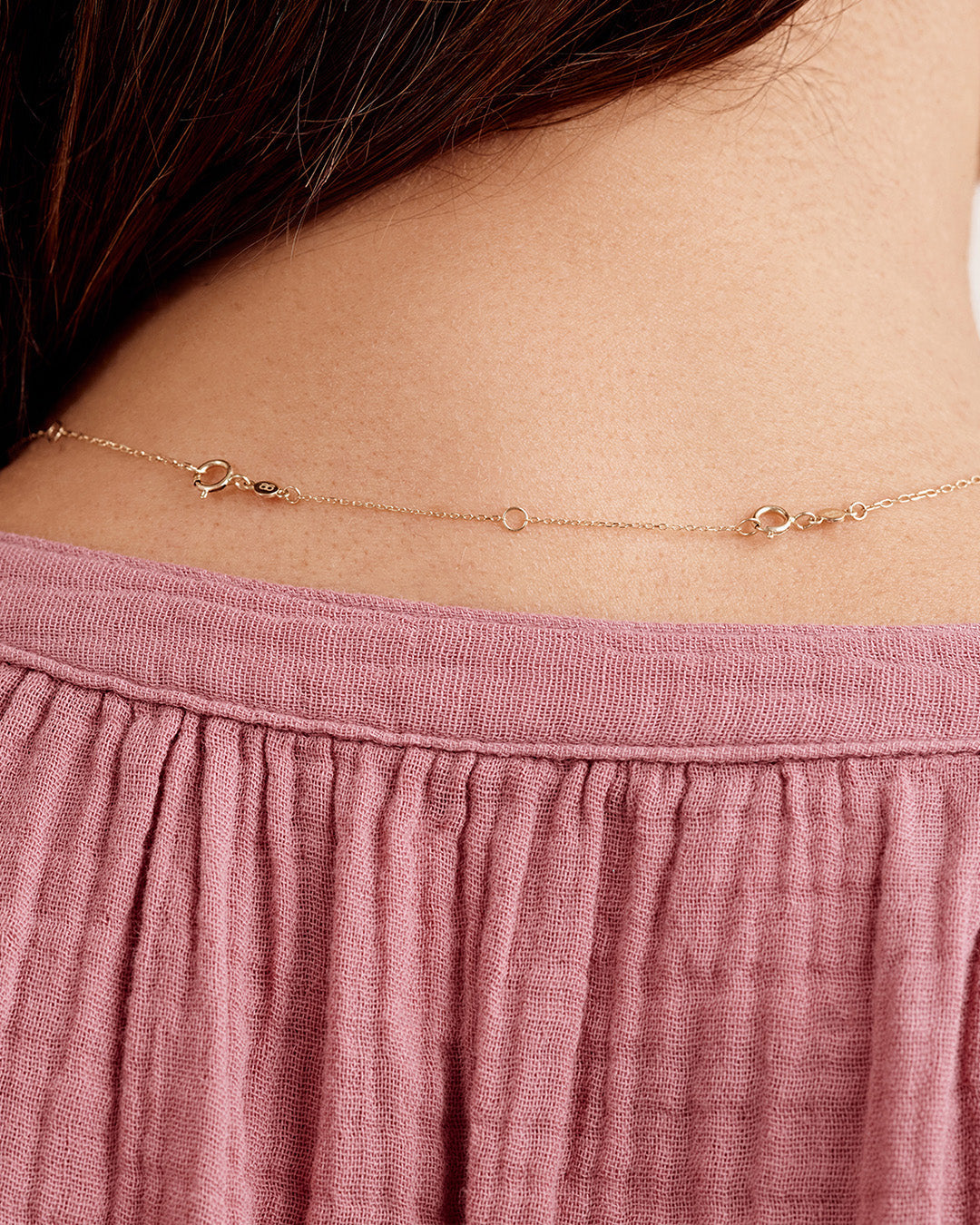 Rose Gold Choker Necklace Extender, Jewelry Extension