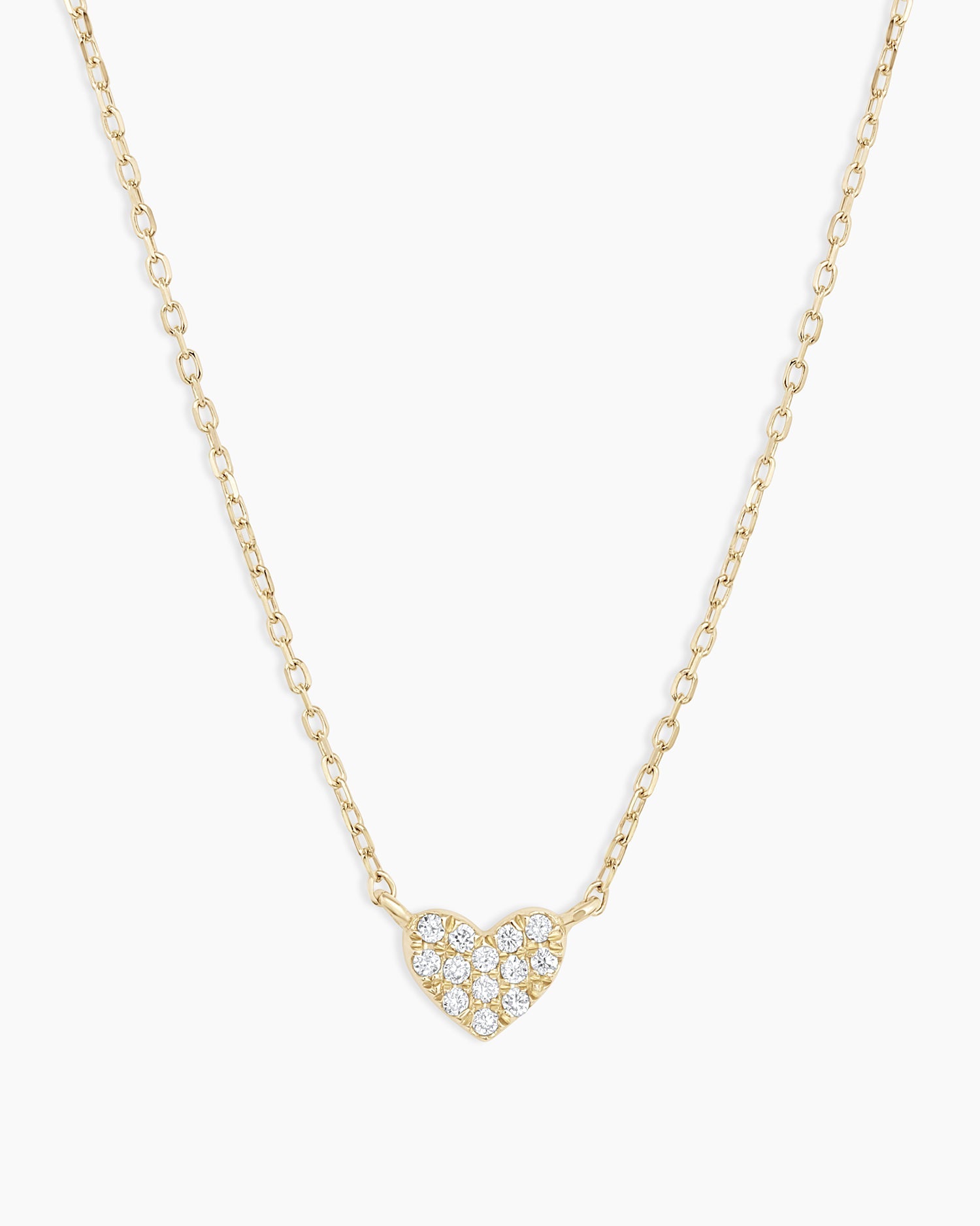 Gorjana Women's Pavé Heart Charm Necklace
