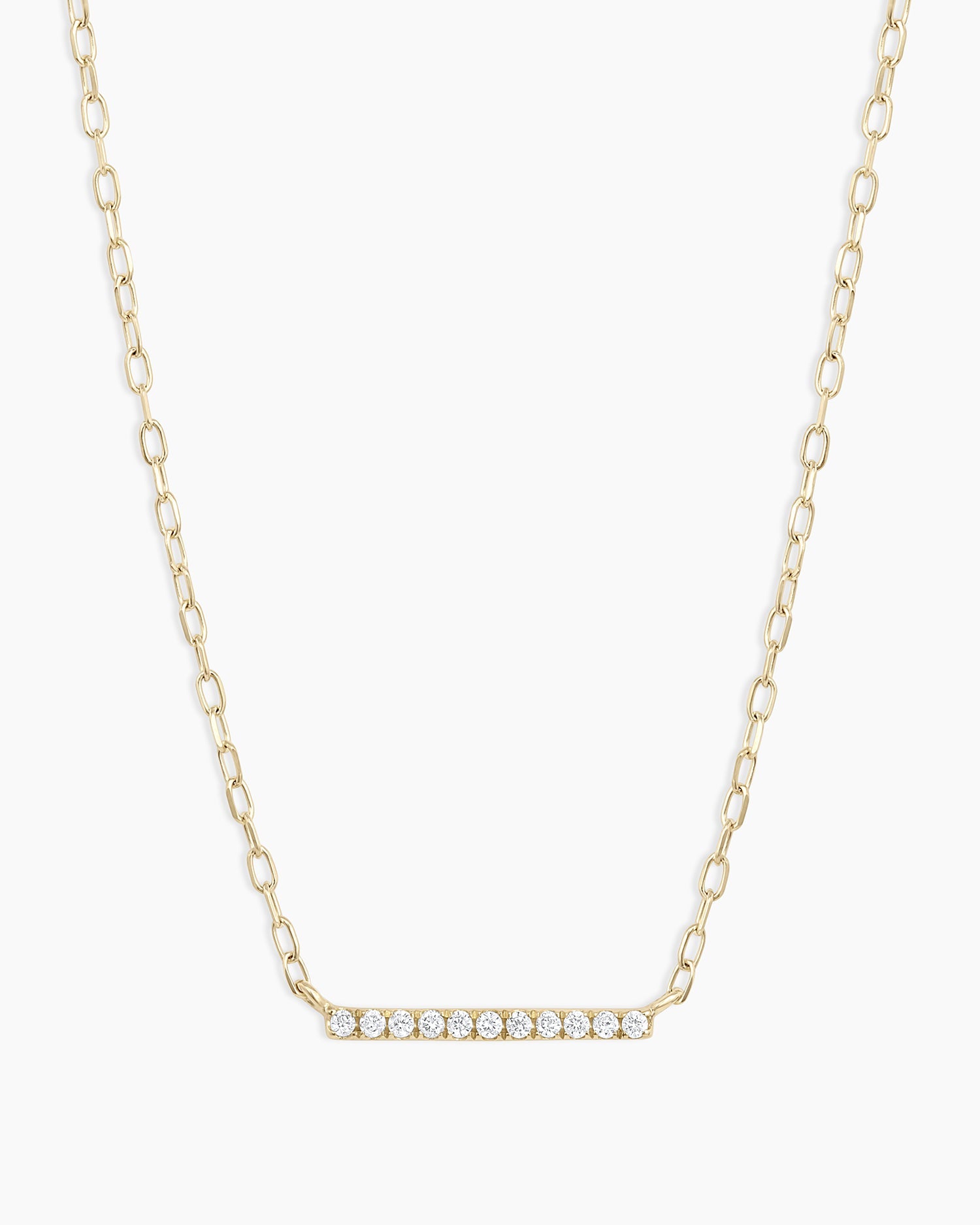 Classic Diamond Necklace in 14K Solid Gold, Women's by Gorjana
