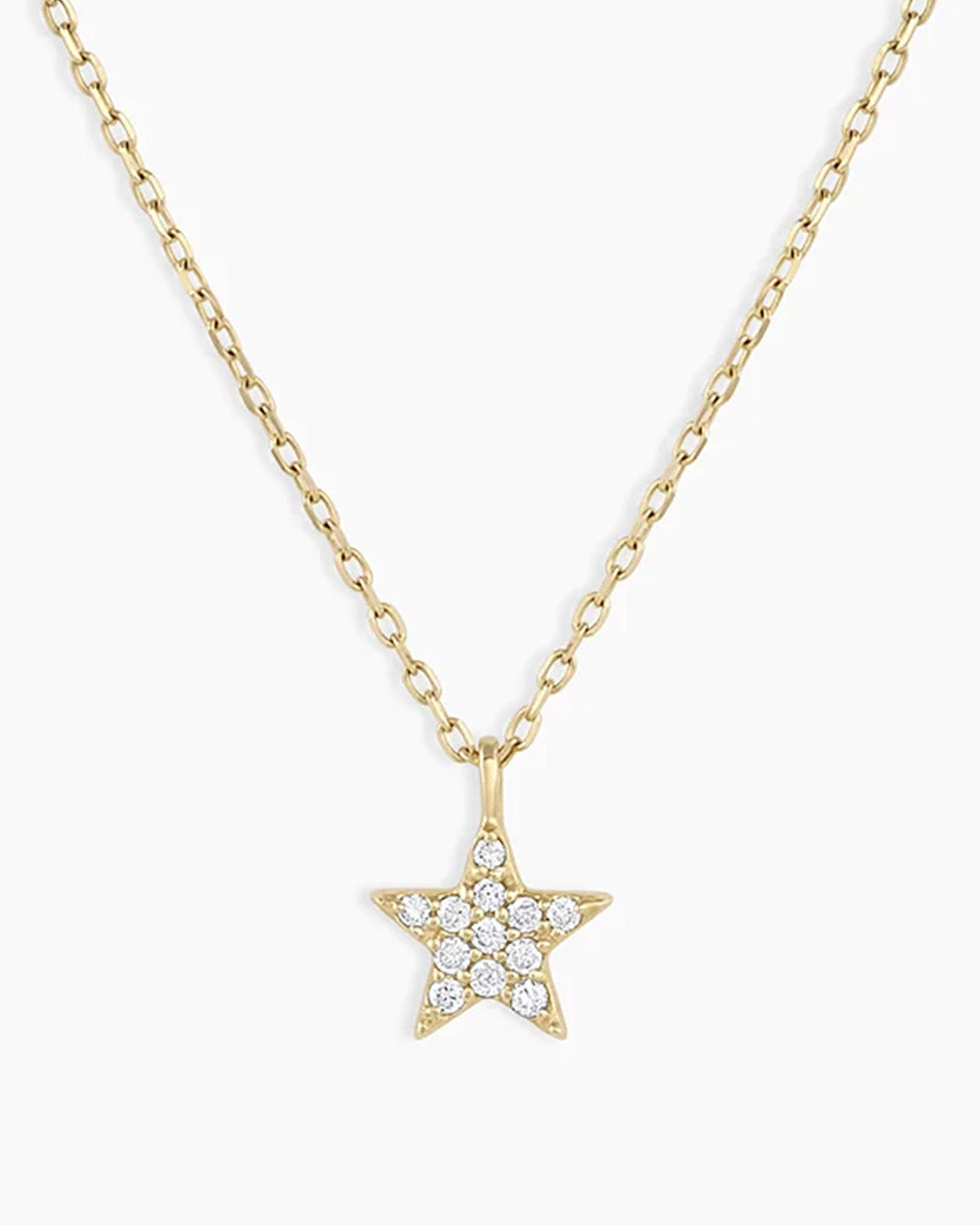 Diamond star store necklace gold