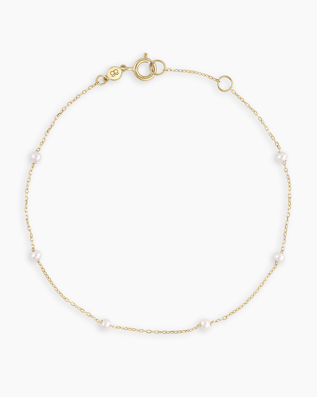 Pearl and Crystal Stretch Birthstone Bracelet