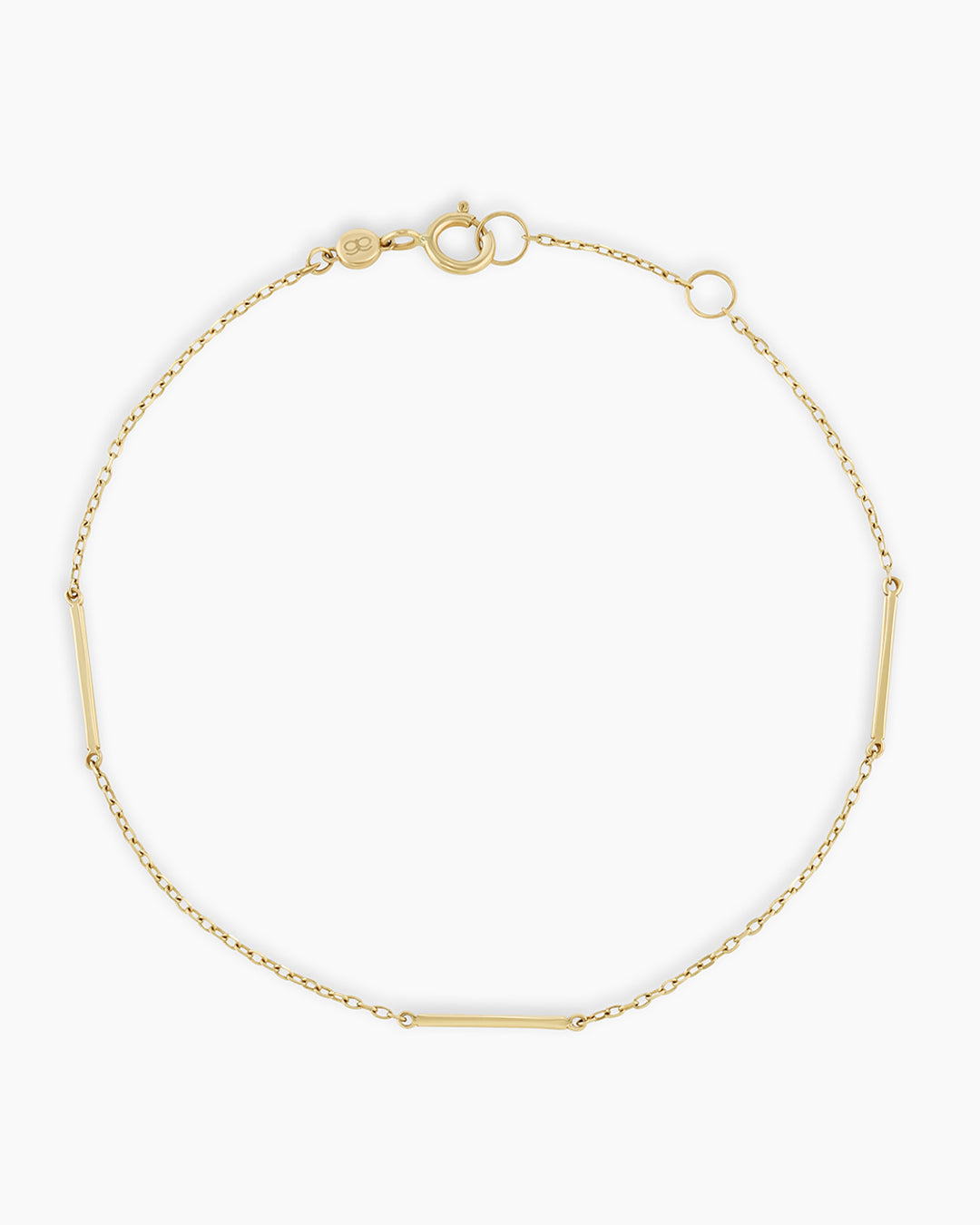 Solid gold on sale bar bracelet