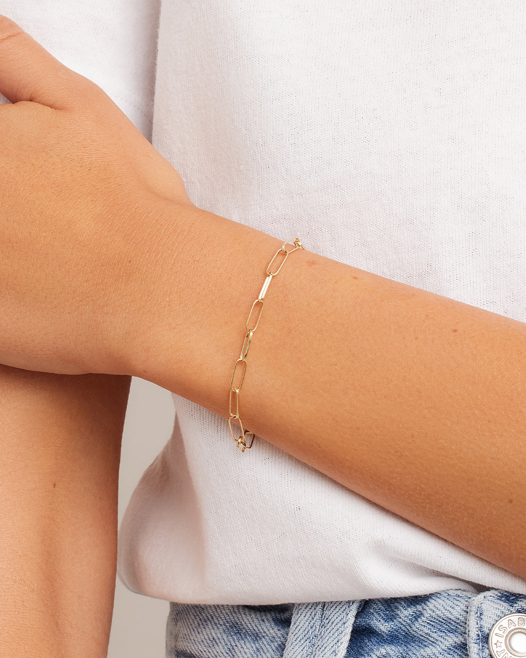 14k Gold Peace Lover Bracelet | By Charlotte – by charlotte