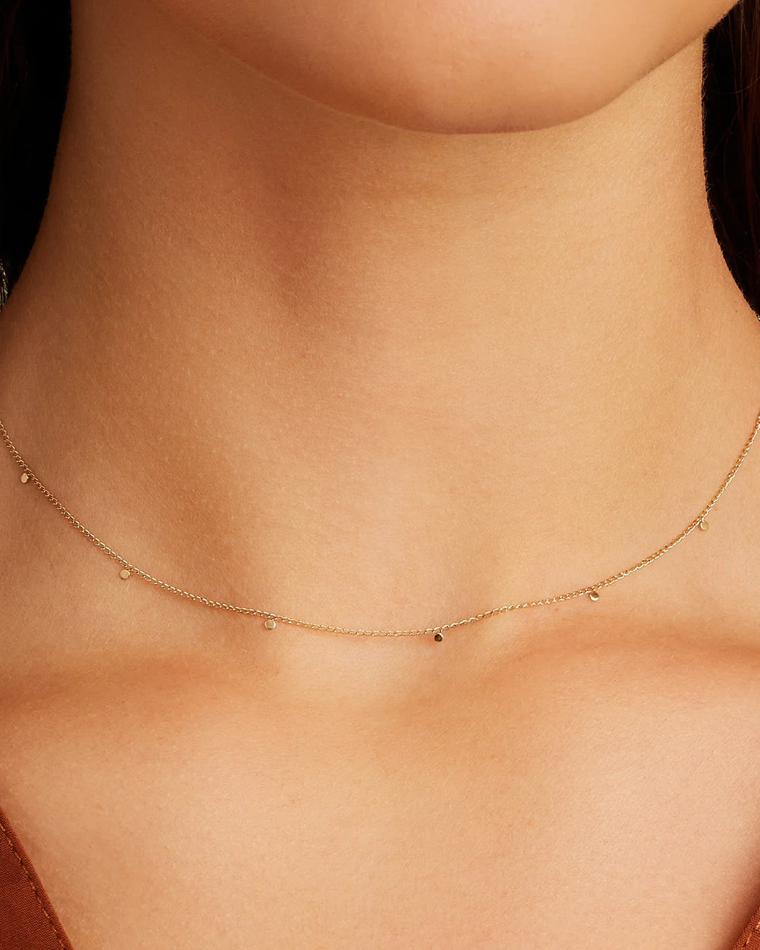 14k Gold Flutter Choker