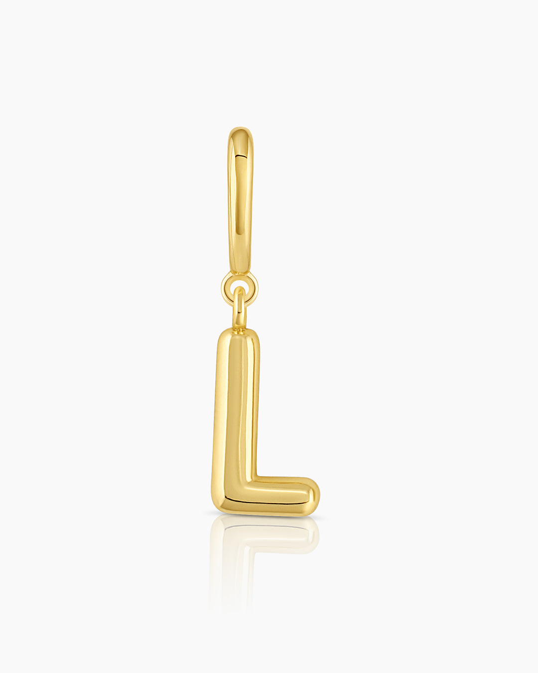 Alphabet Helium Parker Charm #L || option::18k Gold Plated, L