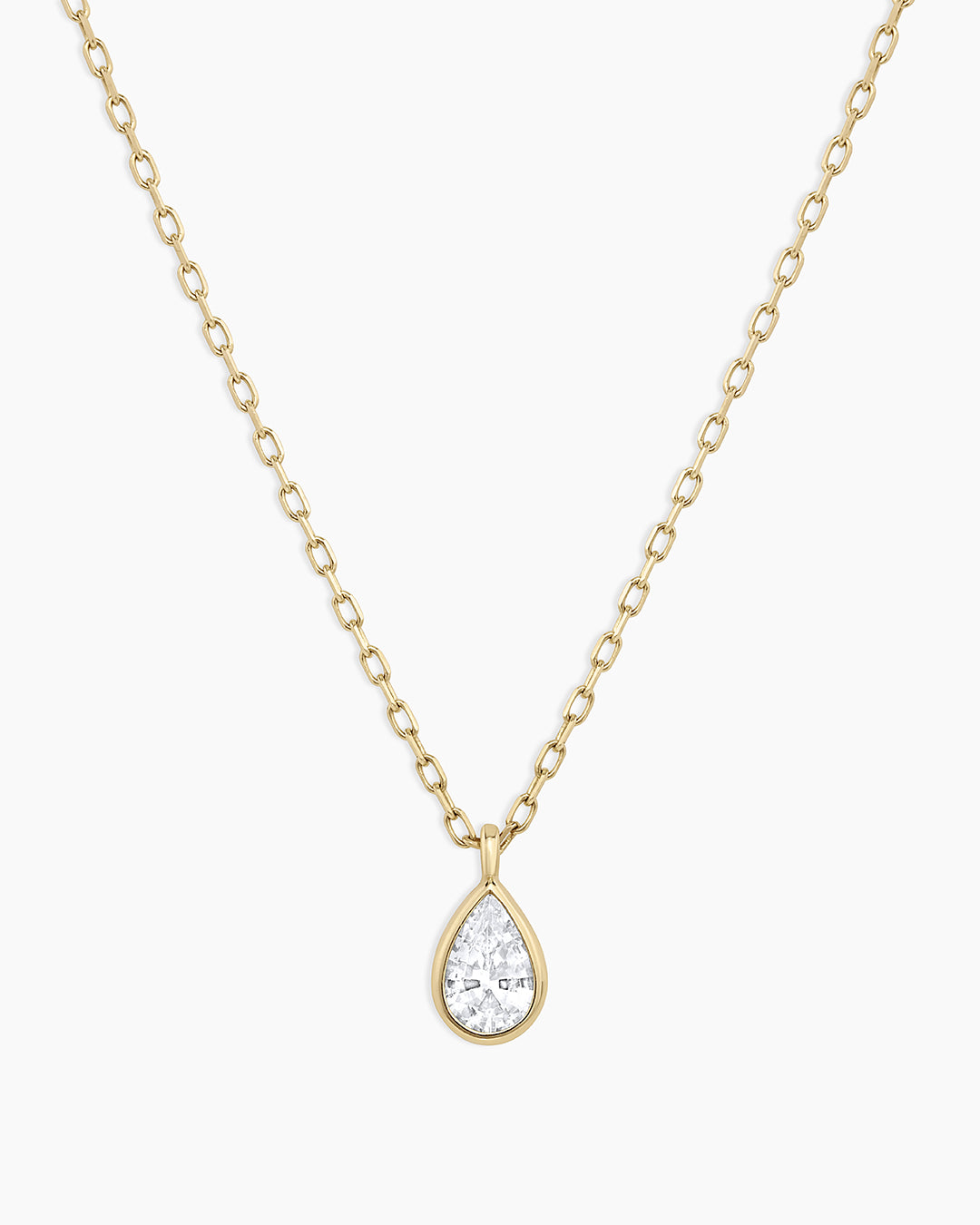 White sapphire deals pendant necklace