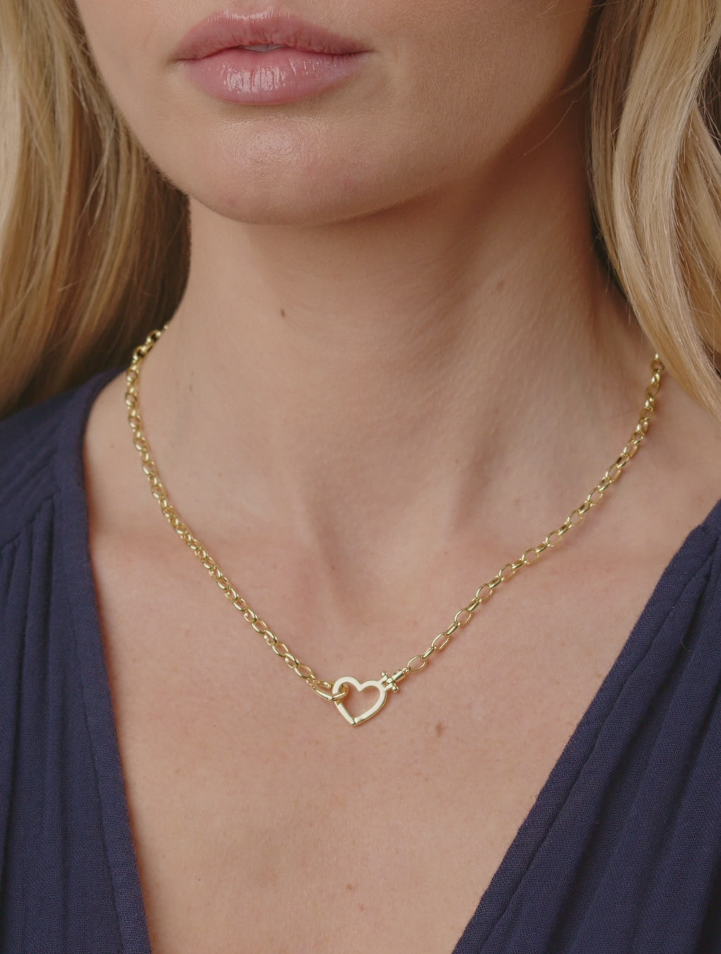 Gorjana Heart Necklace - good 14k