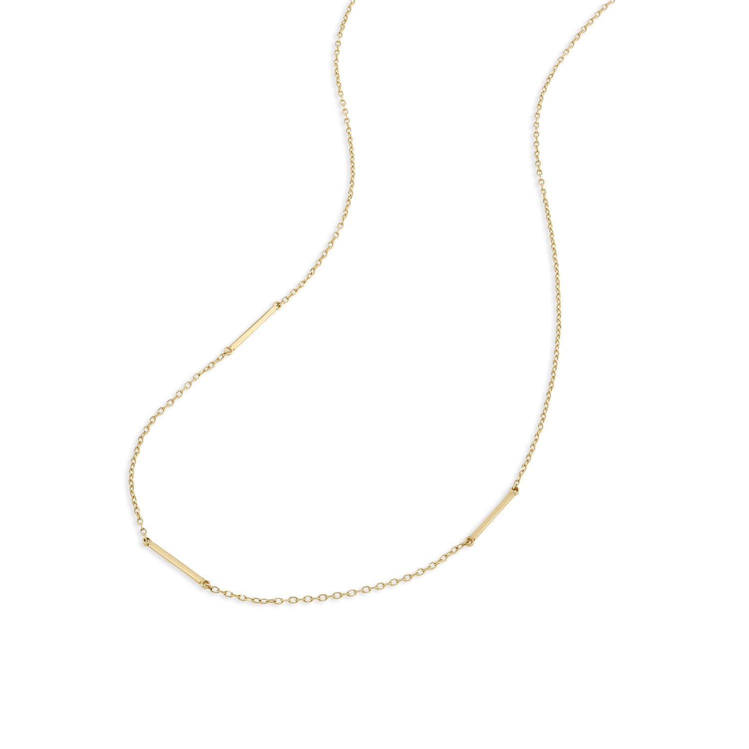 Gorjana rose gold bar on sale necklace