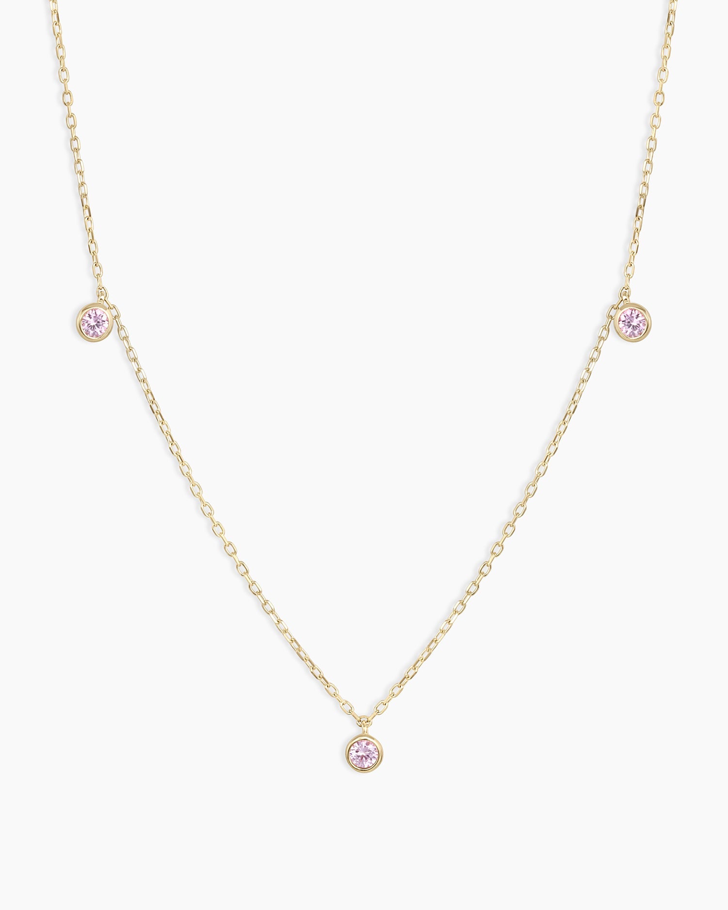 Classic Pink Sapphire Trio Necklace – gorjana
